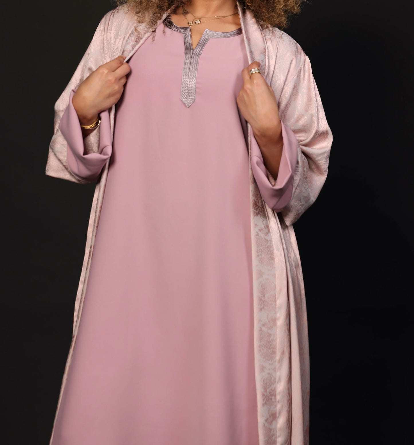 ENSEMBLE SULTANA - ROSE & GRIS