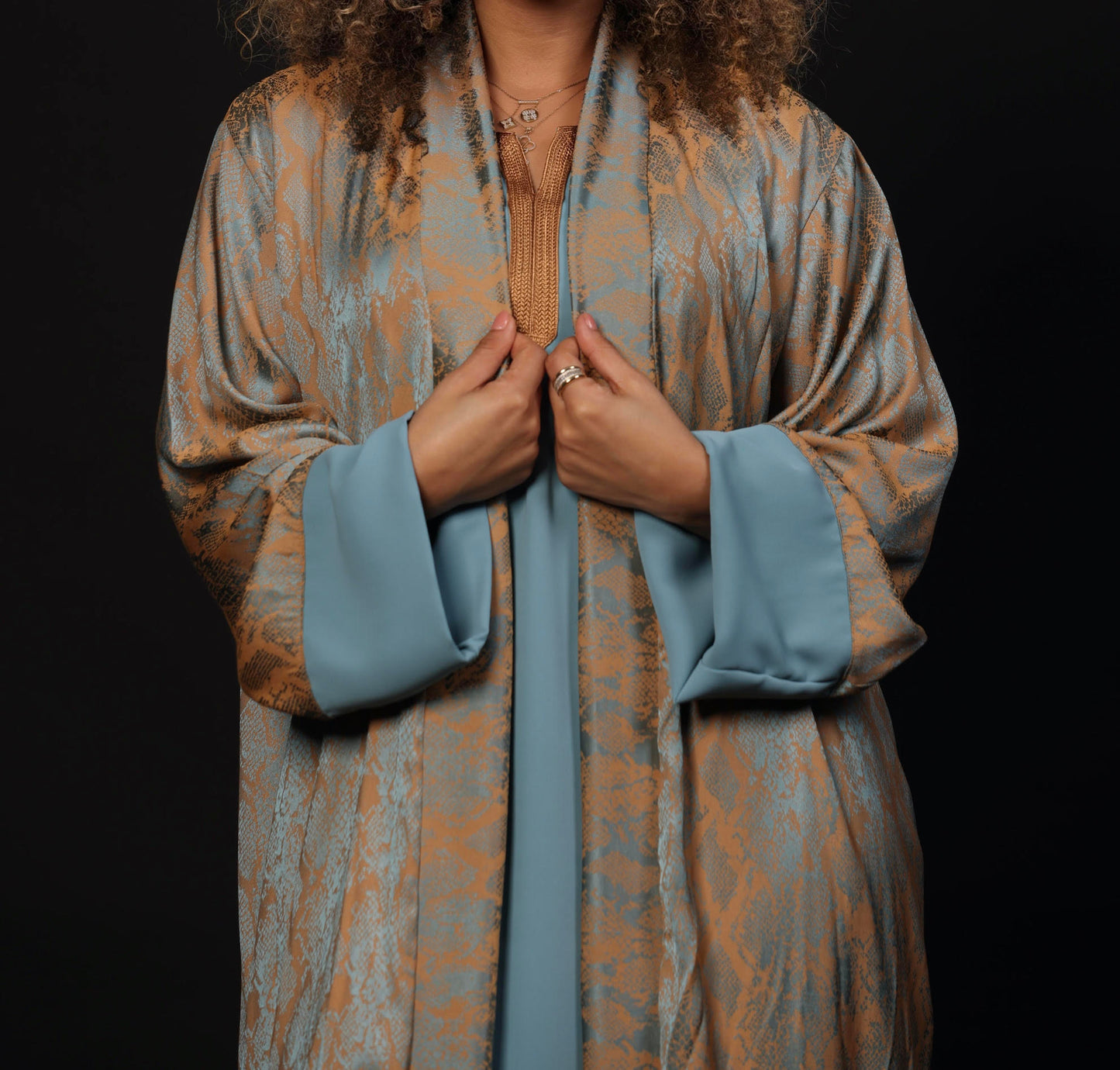 ENSEMBLE SULTANA - BEIGE & BLEU